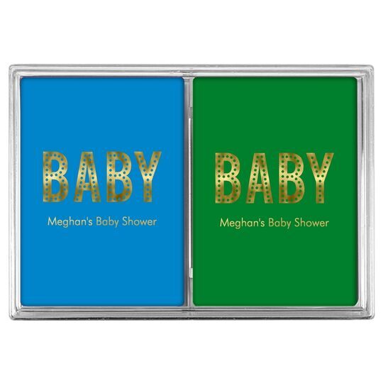 Polka Dot Baby Double Deck Playing Cards